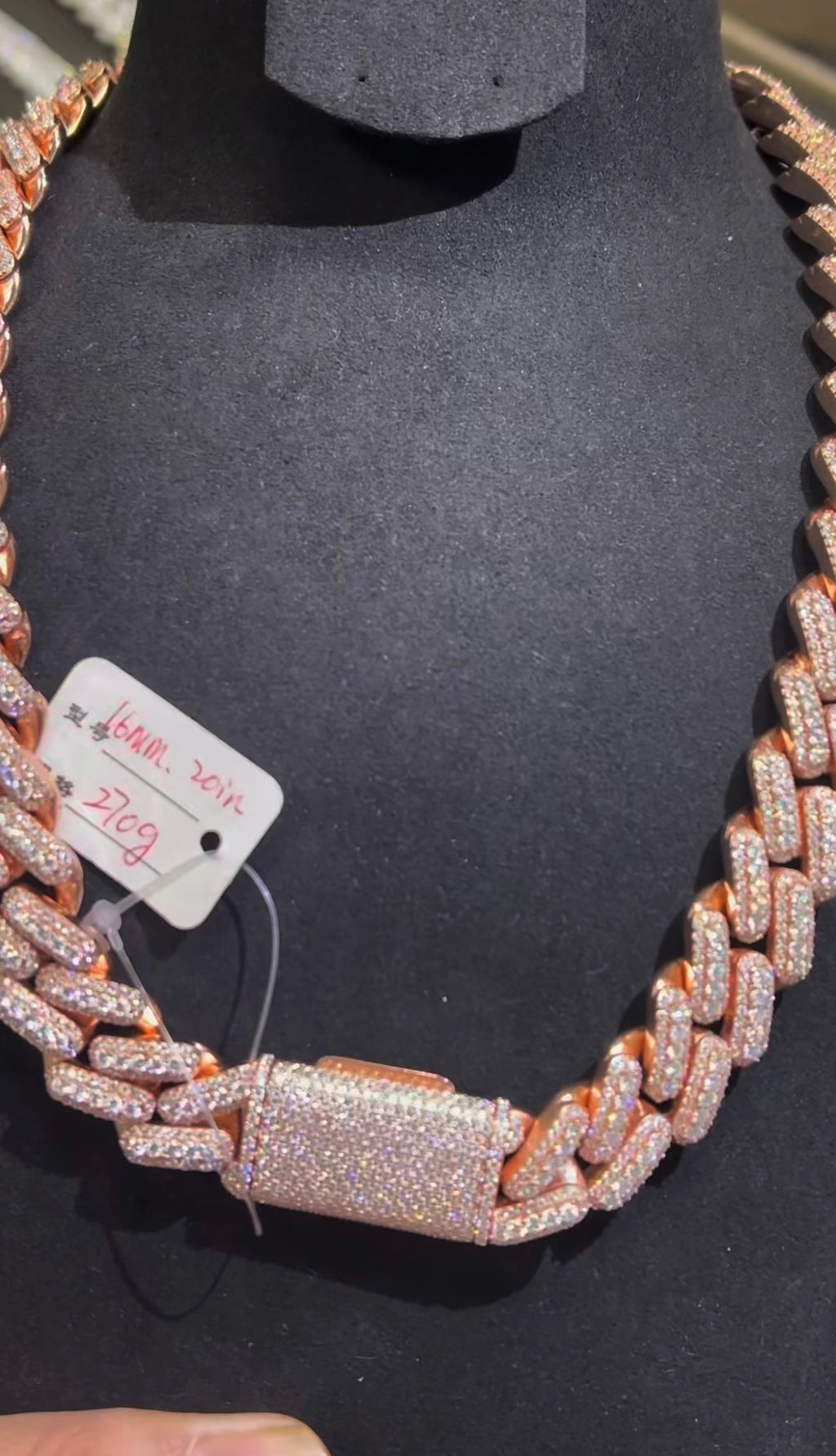 Icy Rose Gold Chain