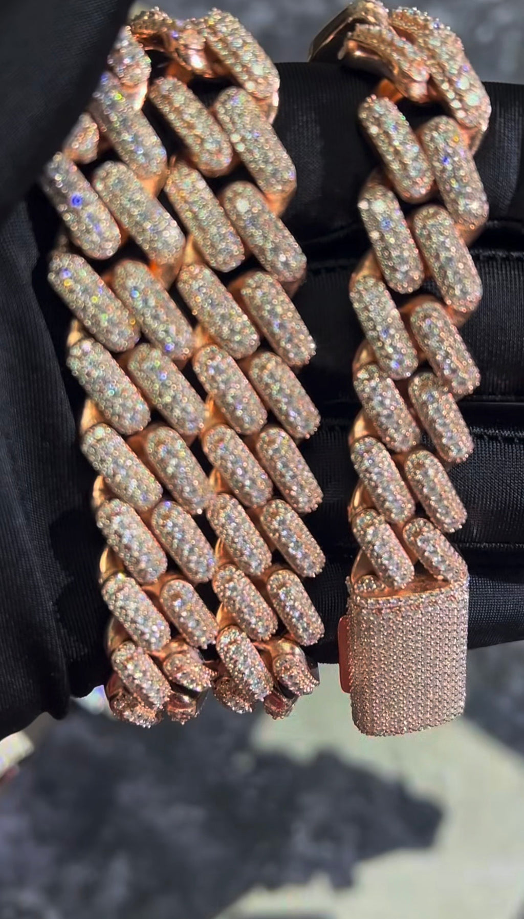 Icy Rose Gold Chain