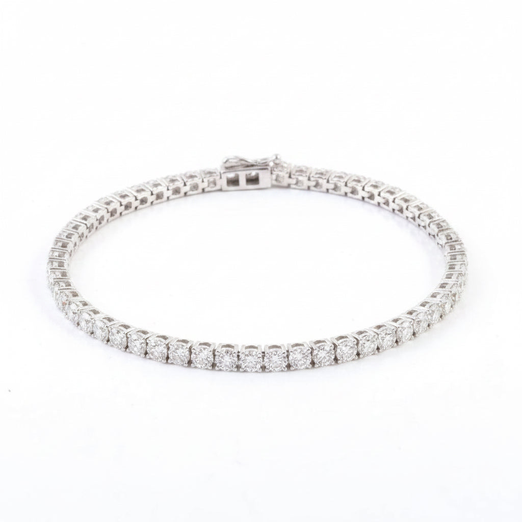 Round Cut Tennis Bracelet