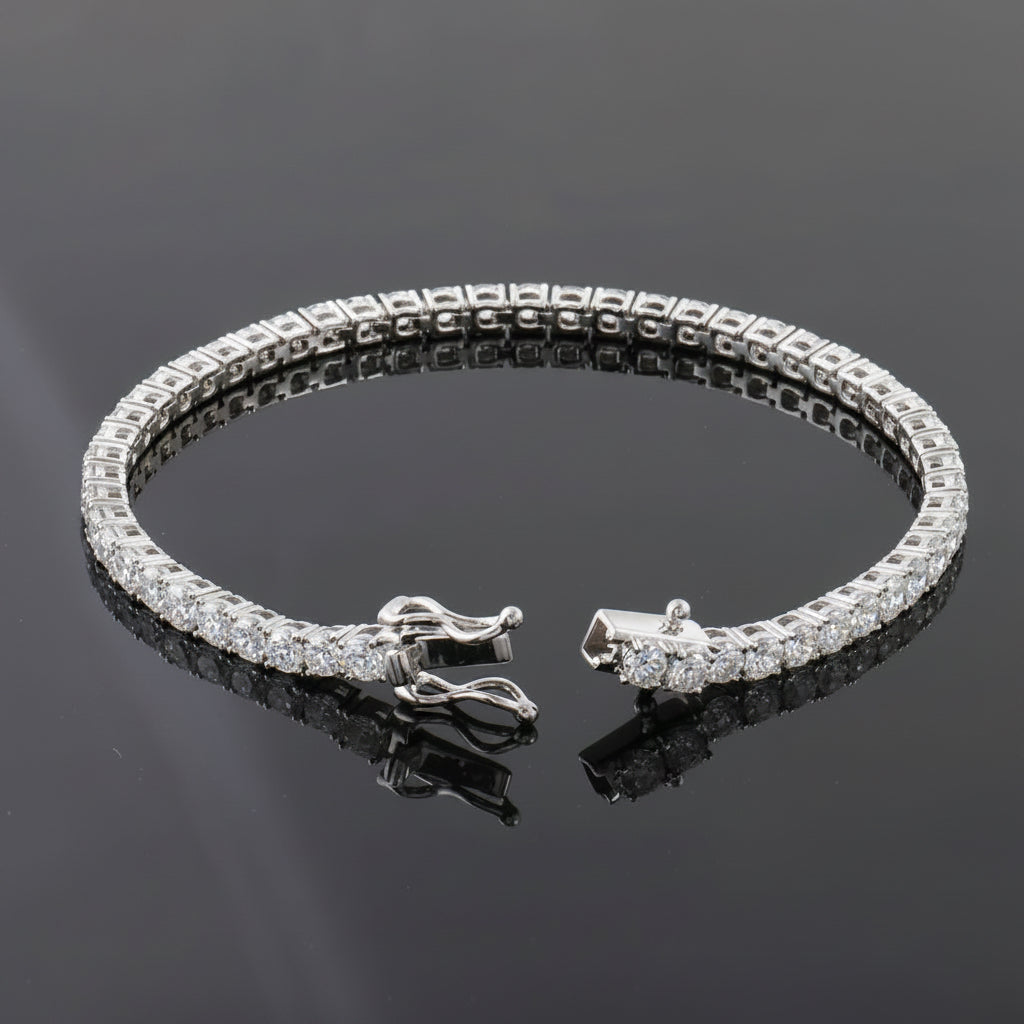 Round Cut Tennis Bracelet