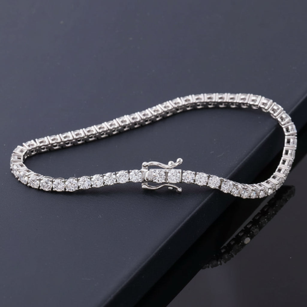 Round Cut Tennis Bracelet