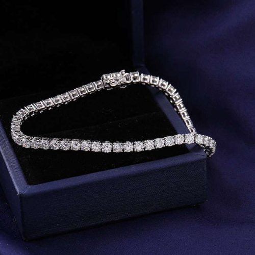 Round Cut Tennis Bracelet